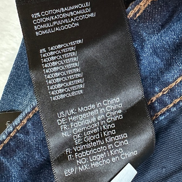 NWT Liverpool Dark Blue Men's Jeans Relaxed Straight Fit Size 33 x 30 - Picture 9 of 9